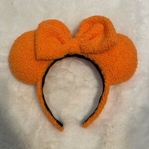 Pumpkin Sherpa Minnie Mouse Ears